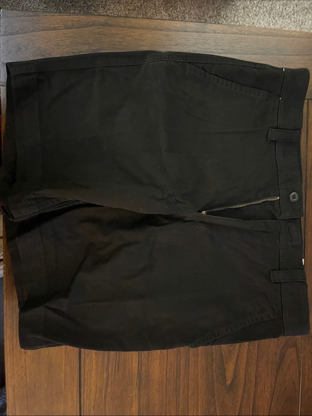 St. John's Bay Men's Black Flat-Front Casual Shorts